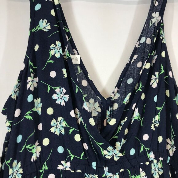 BP - WOMEN'S MEDIUM -NAVY BLAZER SOPHIE FLORAL ROMPER - Picture 3 of 7